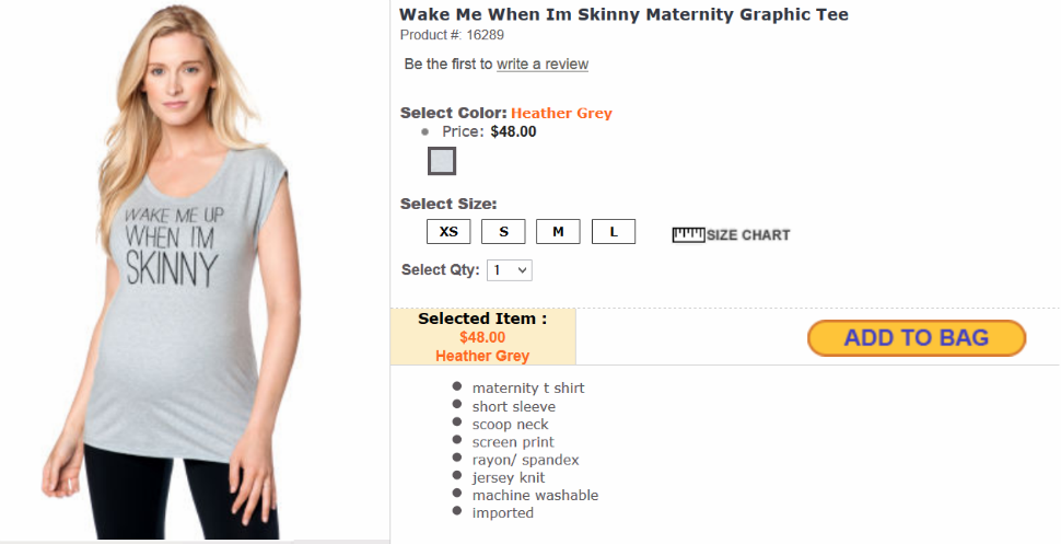 Top Talker: Is The “Wake Me Up When I’m Skinny” T-shirt A Major Fail?